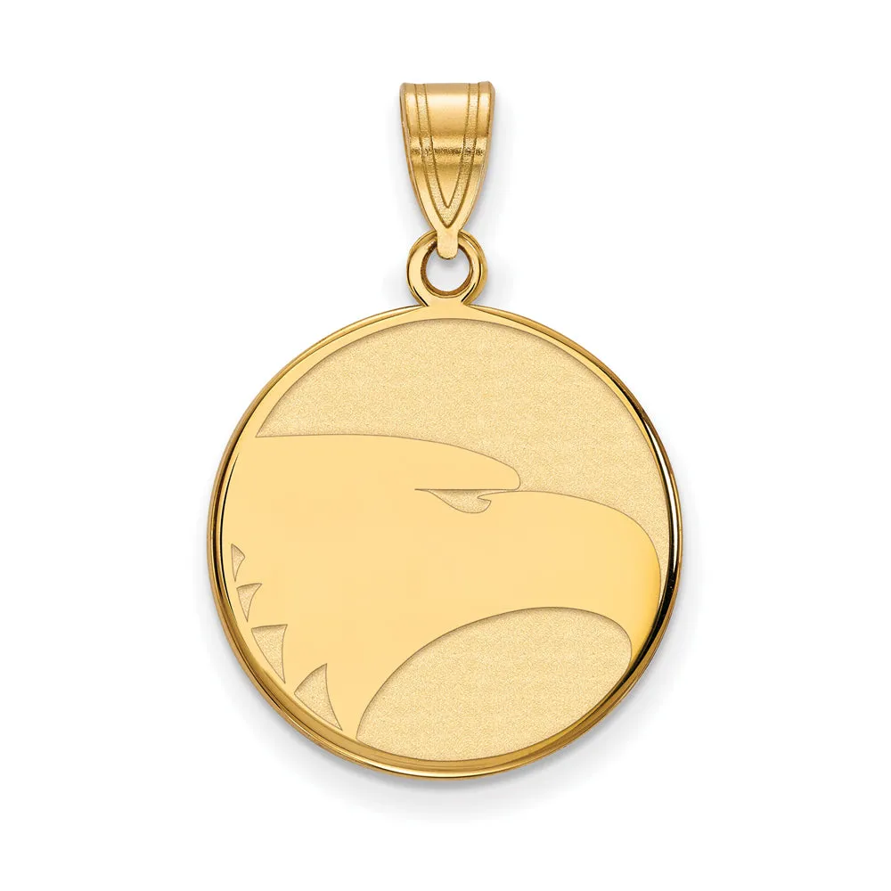 10k Yellow Gold Georgia Southern U Large Mascot Disc Pendant