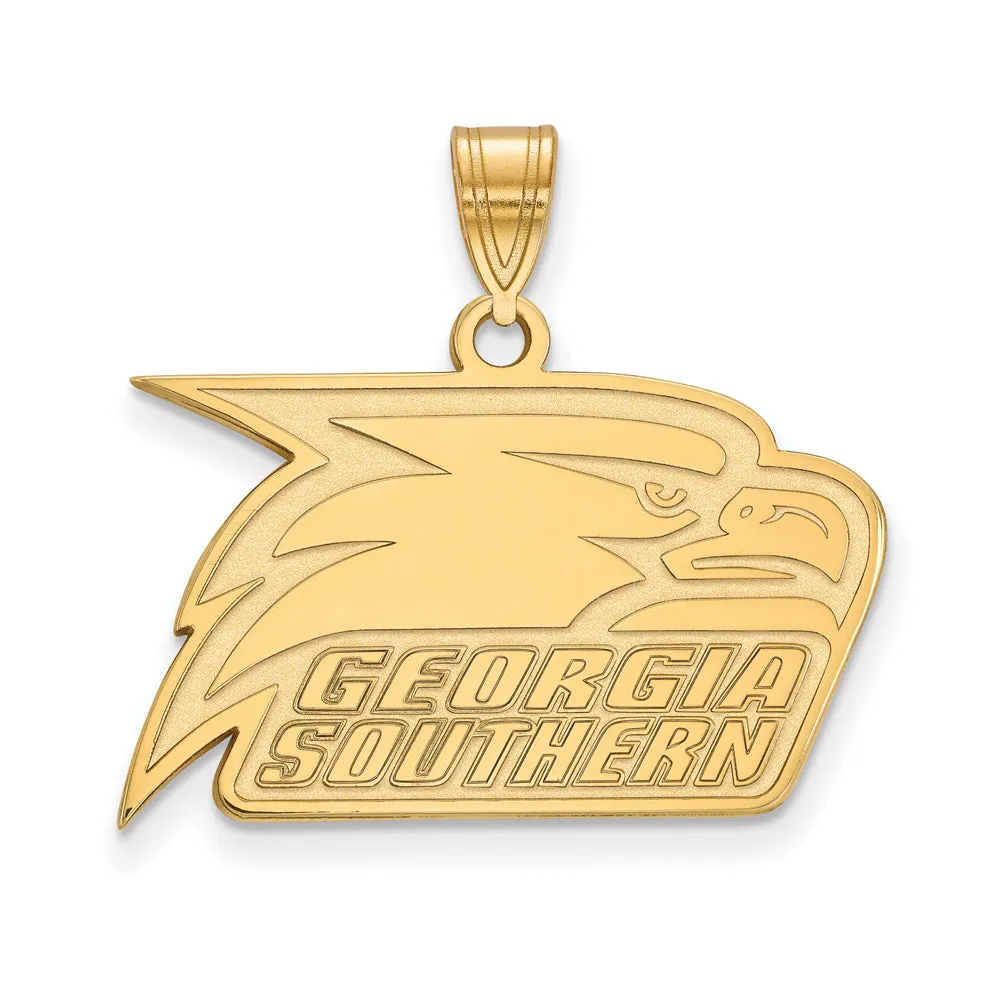 10k Yellow Gold Georgia Southern U Medium Pendant