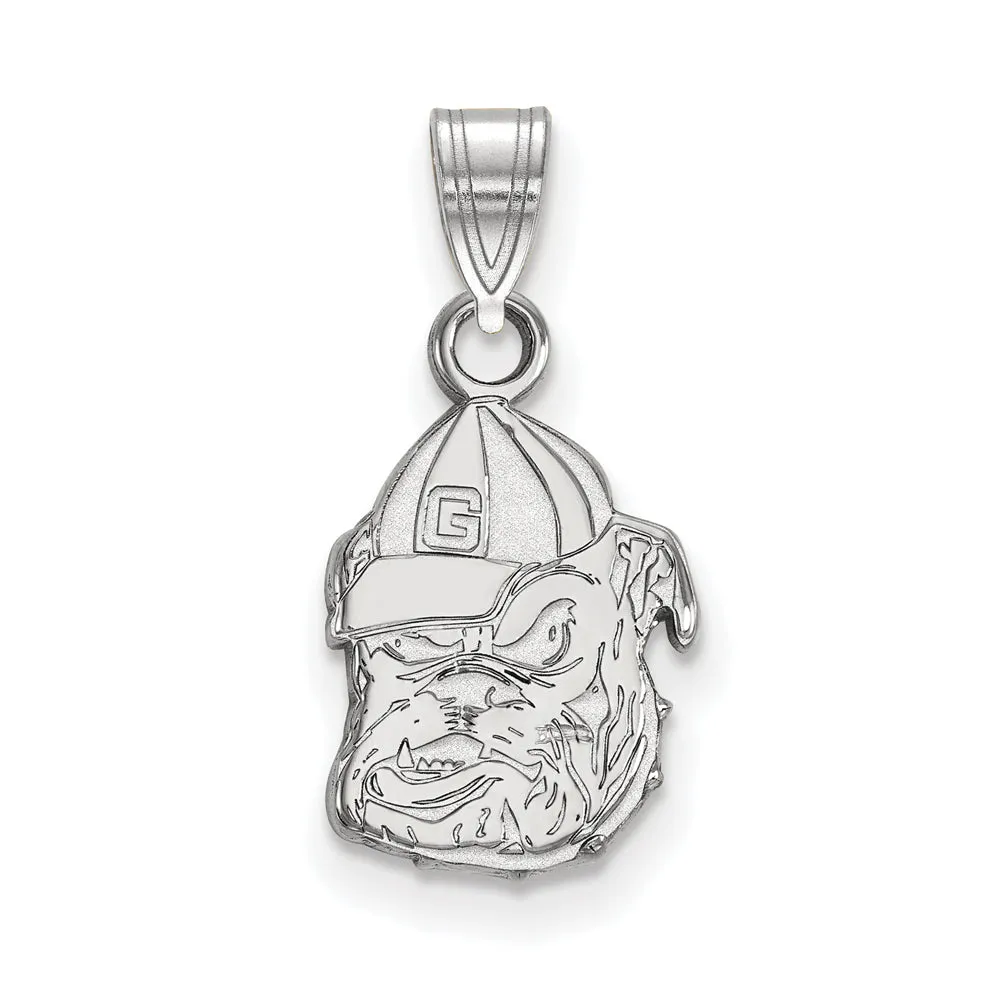 14k White Gold U. of Georgia Small Mascot Pendant