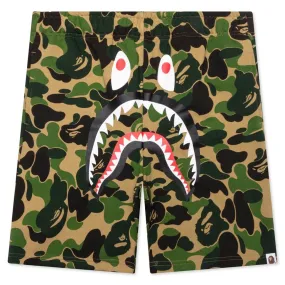 ABC Camo Shark Sweat Shorts - Green