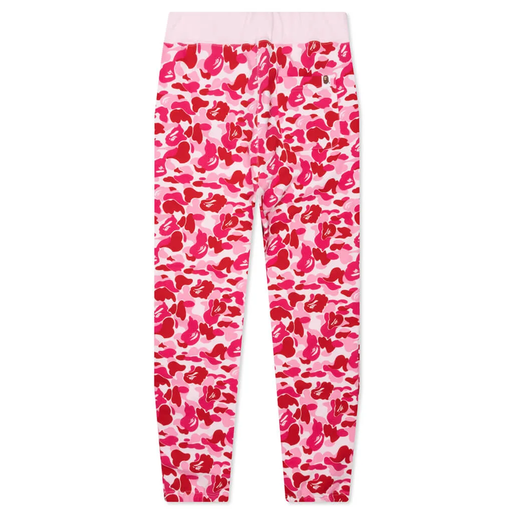 Abc Camo Sweat Pants - Pink