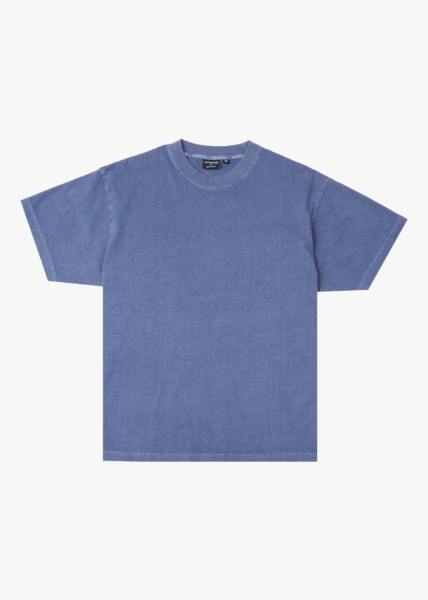 AFENDS Mens Genesis - Boxy Fit T-Shirt - Washed Marlin