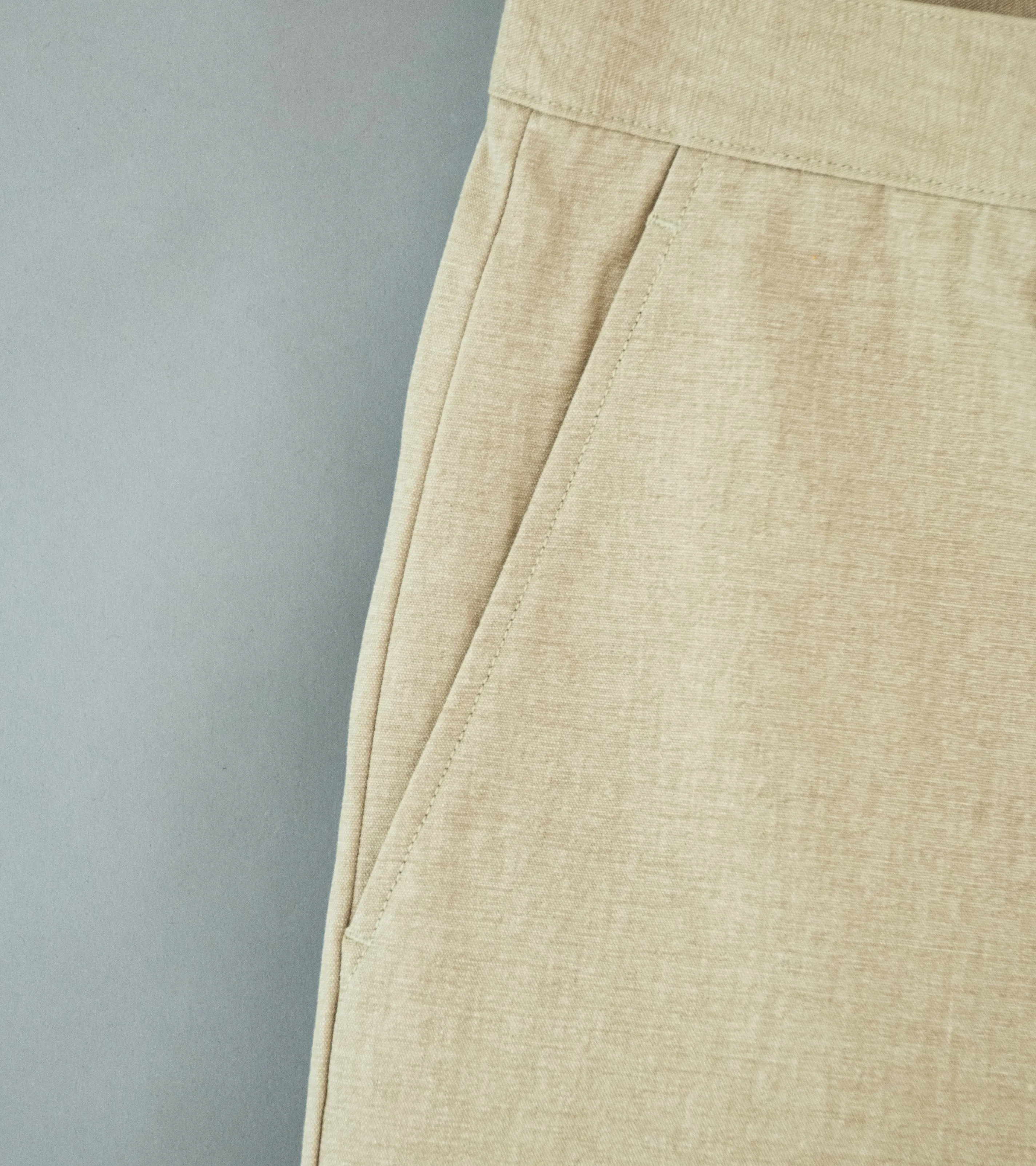 Auralee 'Washed Hard Twist Canvas Pants' (Khaki Beige)