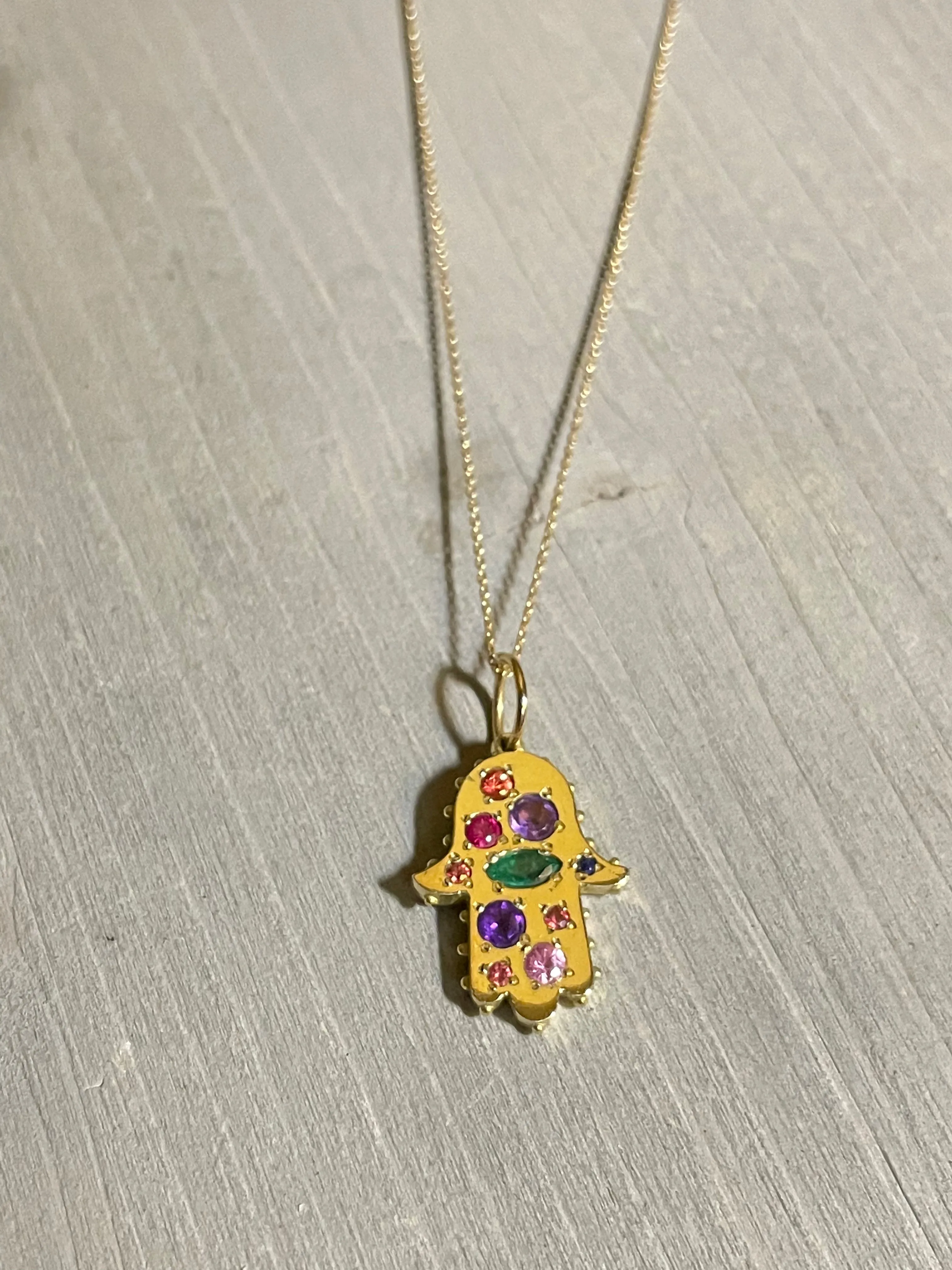 BOHEME RAINBOW HAMSA CHARM