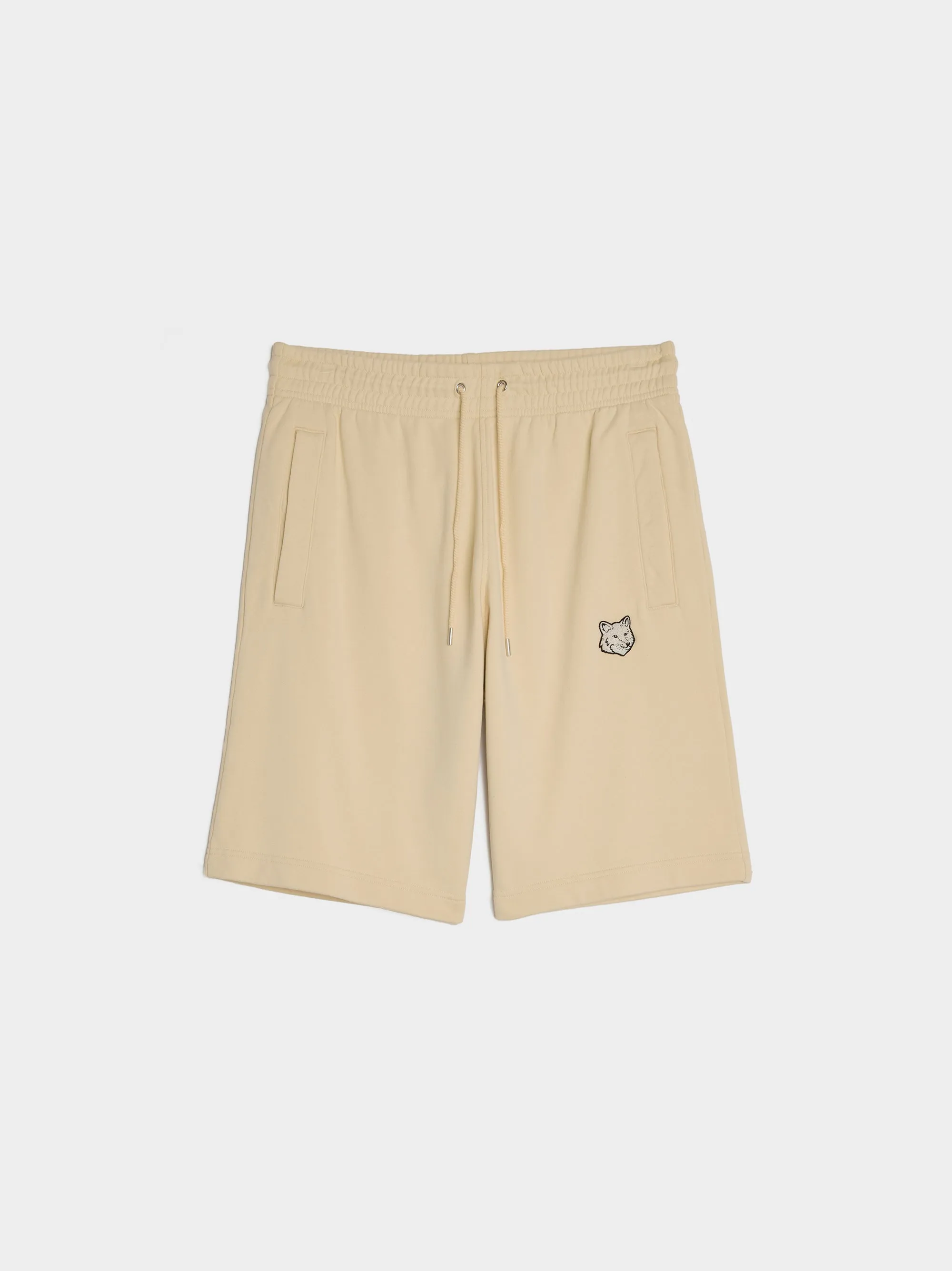 Bold Fox Head Patch Oversize Jog Shorts, Paper