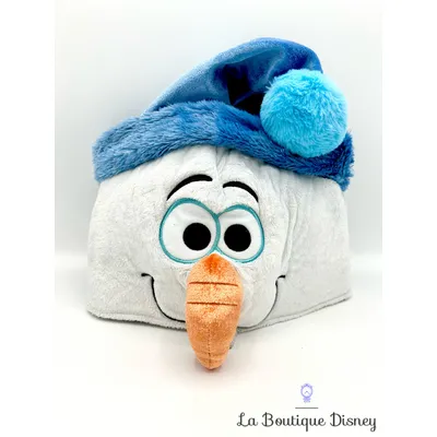 Bonnet Olaf La Reine des neiges Disneyland Paris 2019 Disney chapeau bonhomme de neige blanc bleu