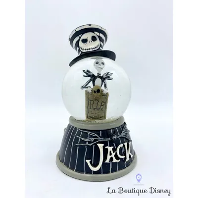 Boule à neige Jack Skellington Disneyland Paris Disney L'étrange Noel de Mr Jack Snowglobe chapeau noir blanc