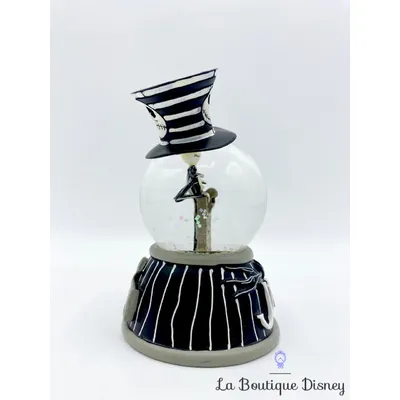 Boule à neige Jack Skellington Disneyland Paris Disney L'étrange Noel de Mr Jack Snowglobe chapeau noir blanc