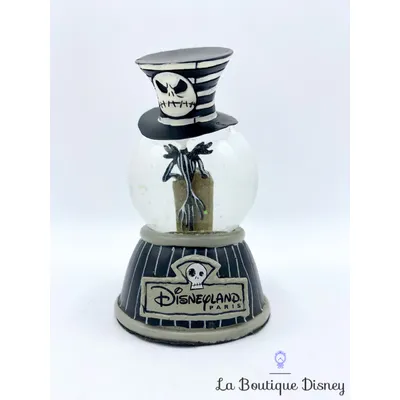 Boule à neige Jack Skellington Disneyland Paris Disney L'étrange Noel de Mr Jack Snowglobe chapeau noir blanc