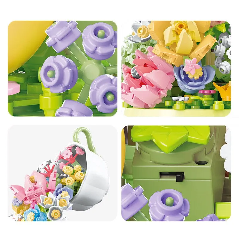 Building Block Flower Music Box - Kimi