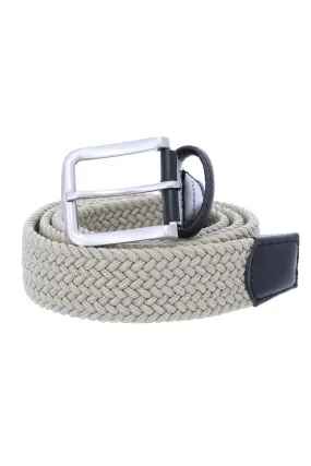 Ceinture bicolore tressée en nylon, Vanzetti - V4612H4479 Taupe | Cesare Nori