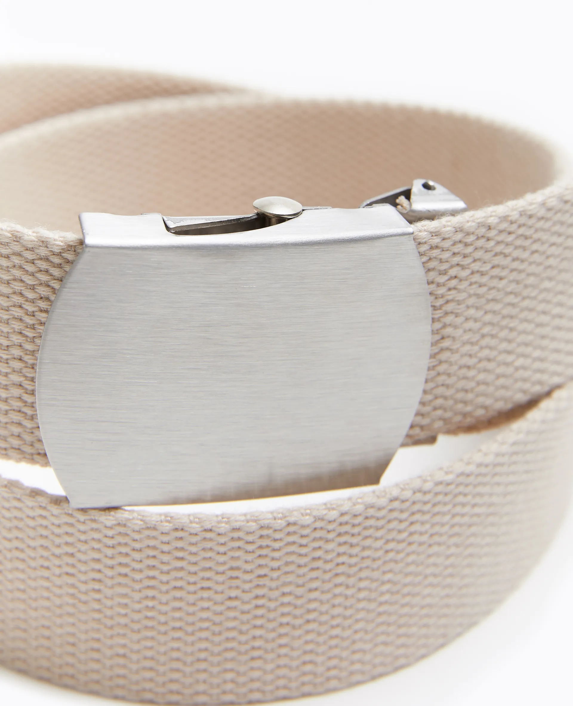 Ceinture en canvas avec boucle métallique