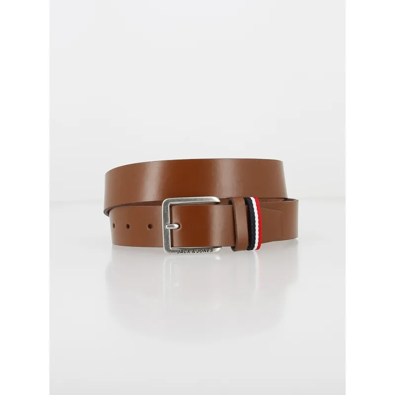 Ceinture en cuir paul marron foncé homme - Jack & Jones | wimod