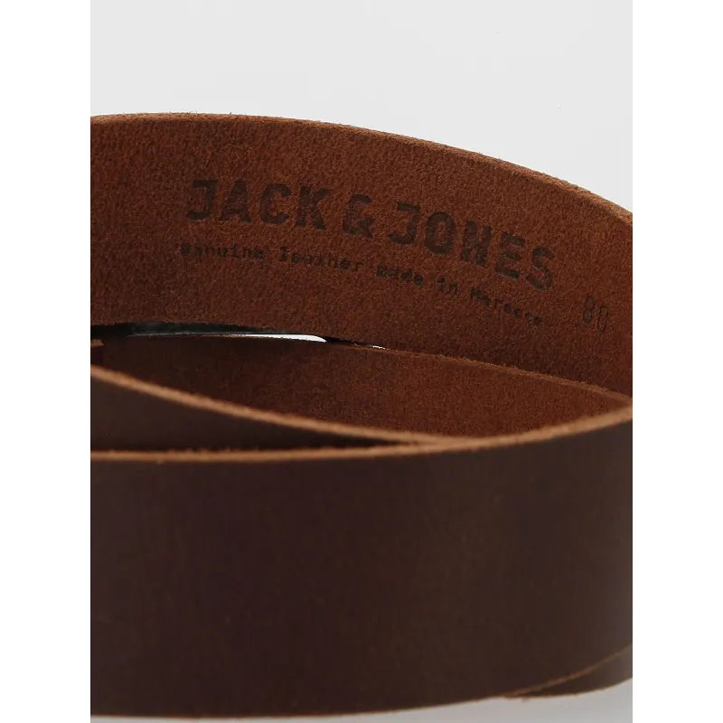 Ceinture en cuir paul marron foncé homme - Jack & Jones | wimod