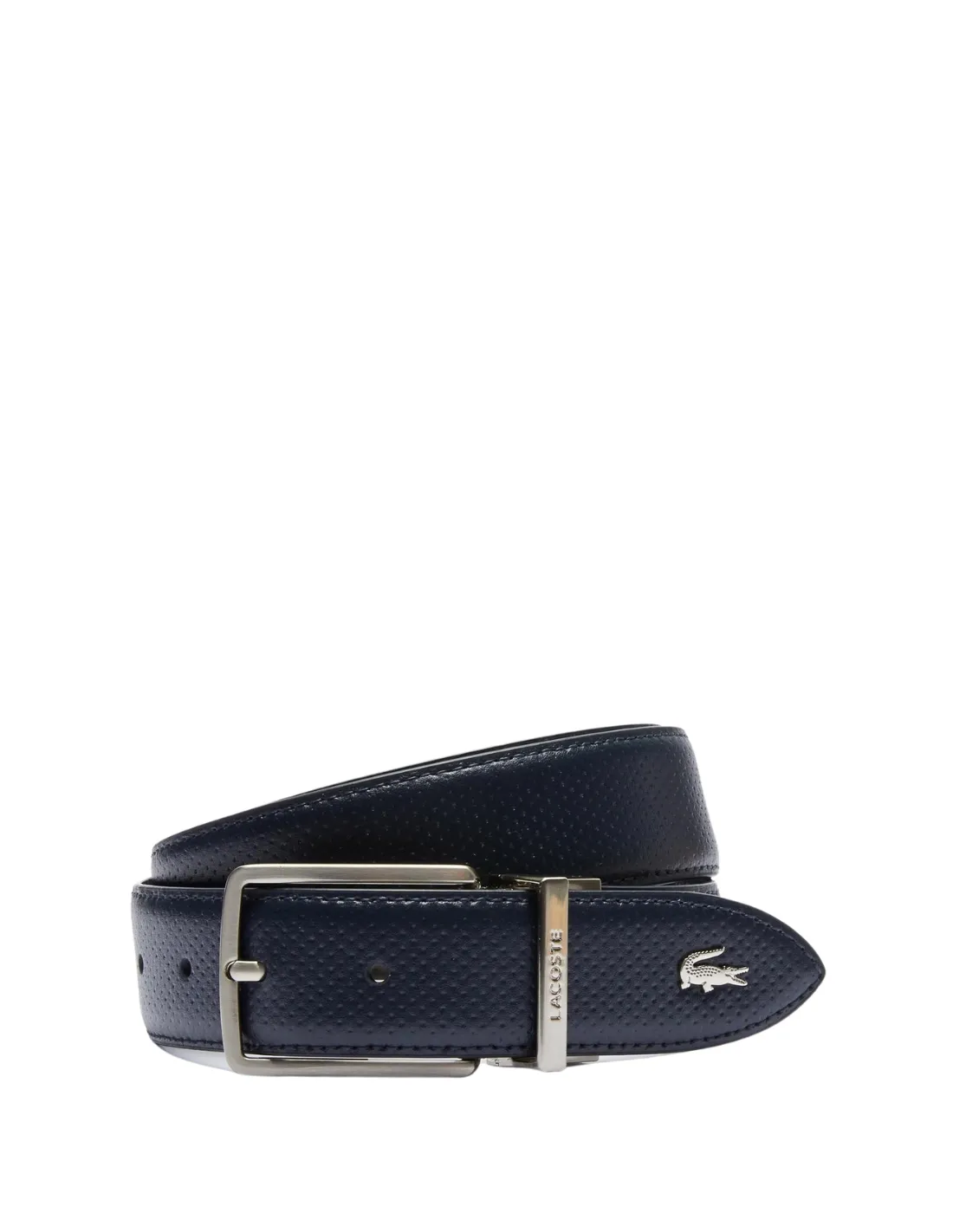 Ceinture Lacoste en cuir homme Ref 47966 B88 Bleu