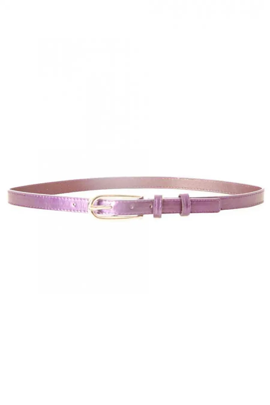 Ceinture Violette fine avec longue boucle MH-026