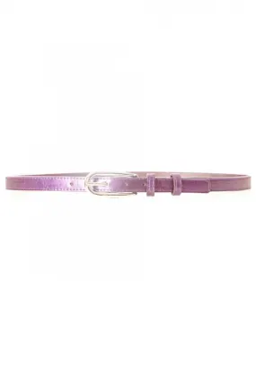 Ceinture Violette fine avec longue boucle MH-026