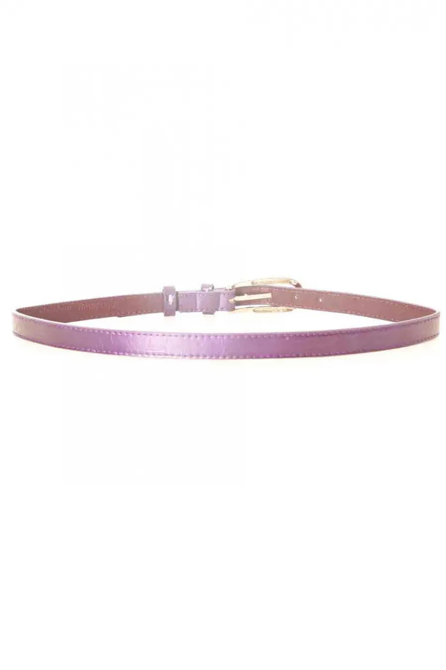 Ceinture Violette fine avec longue boucle MH-026