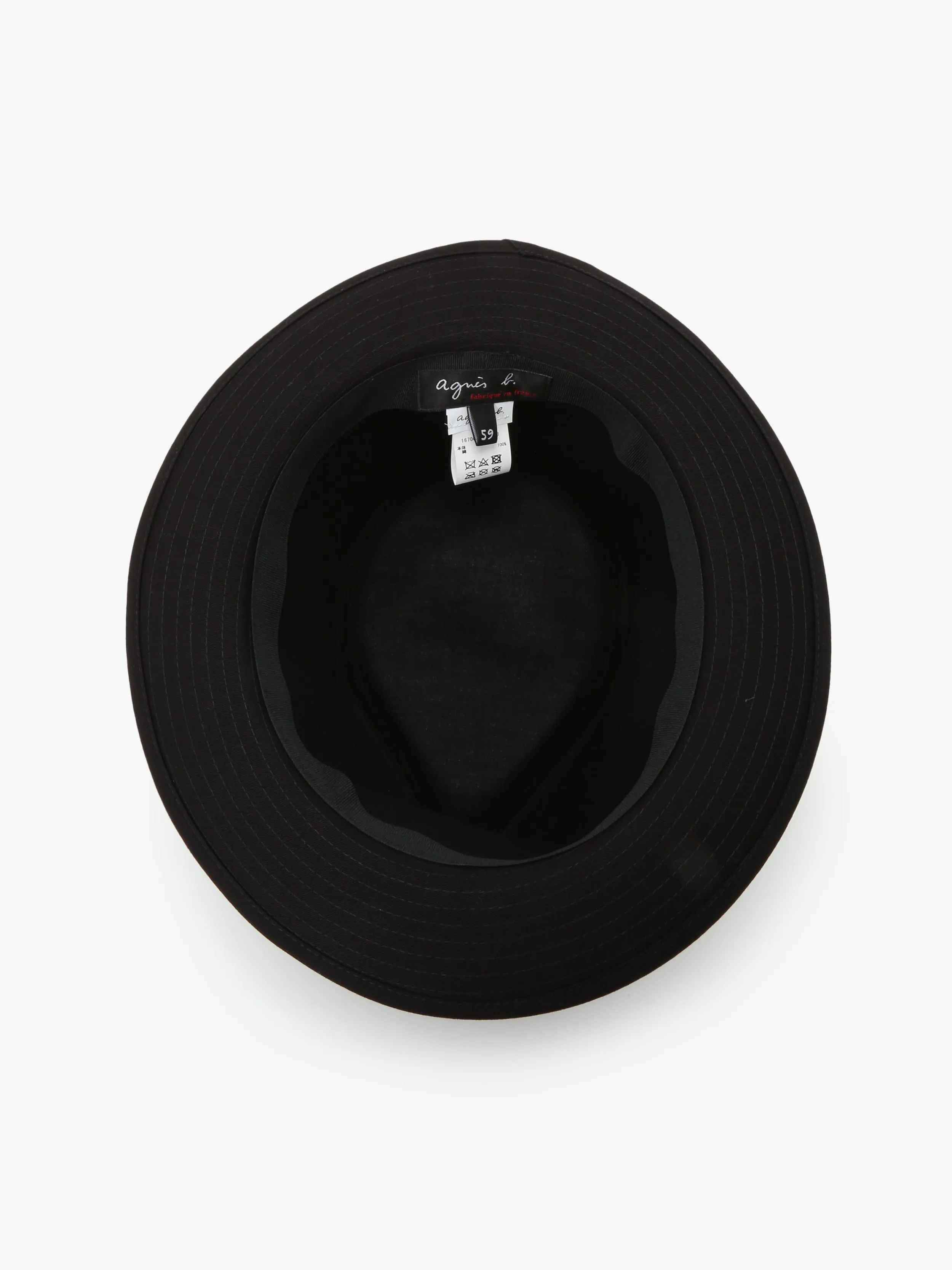 chapeau Biblos noir en coton