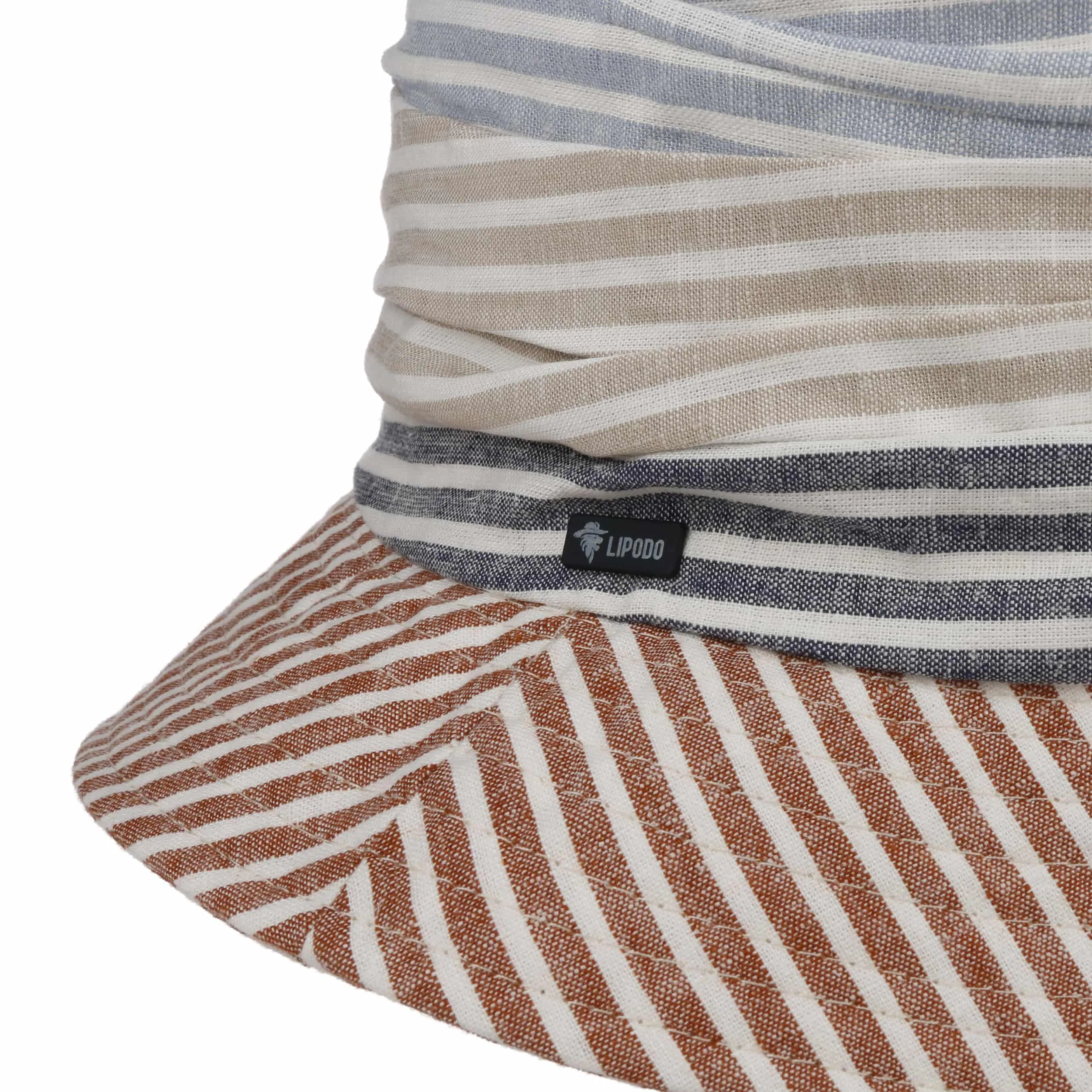 Chapeau en Lin Colour Stripes Bucket by Lipodo --> Chapeaux, casquettes & bonnets en ligne ▷ Chapeaushop