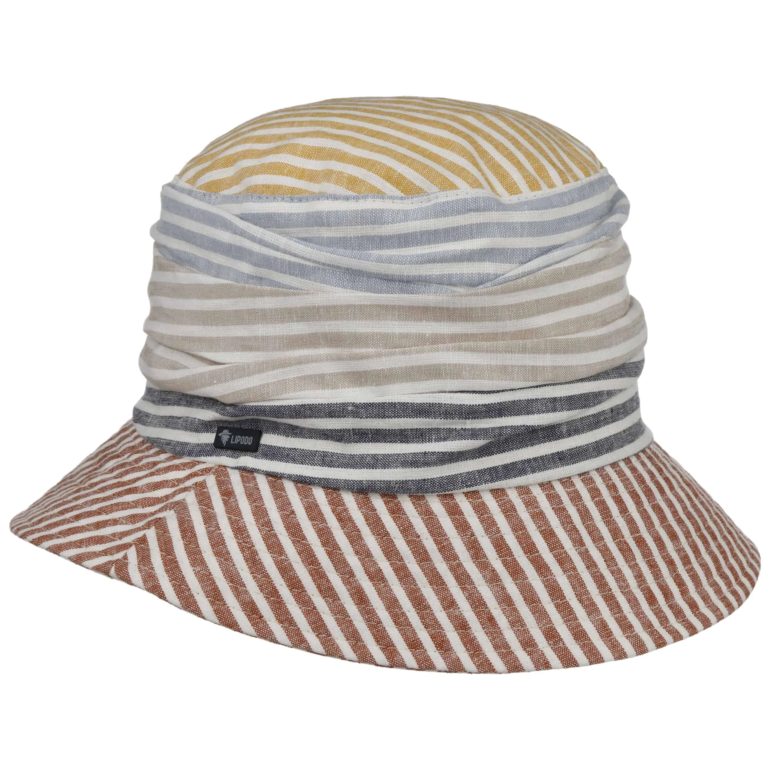 Chapeau en Lin Colour Stripes Bucket by Lipodo --> Chapeaux, casquettes & bonnets en ligne ▷ Chapeaushop