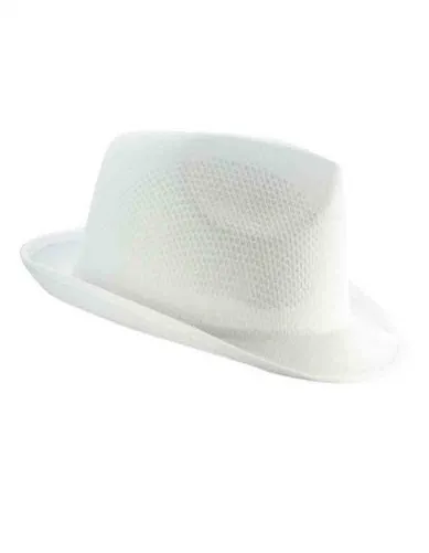 Chapeau léger - coloris blanc - adulte - C2078 - taille unique - idéal pour soirées disco bals costumés 