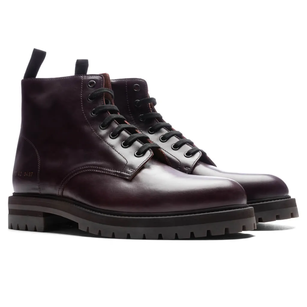 Combat Shoe - Oxblood