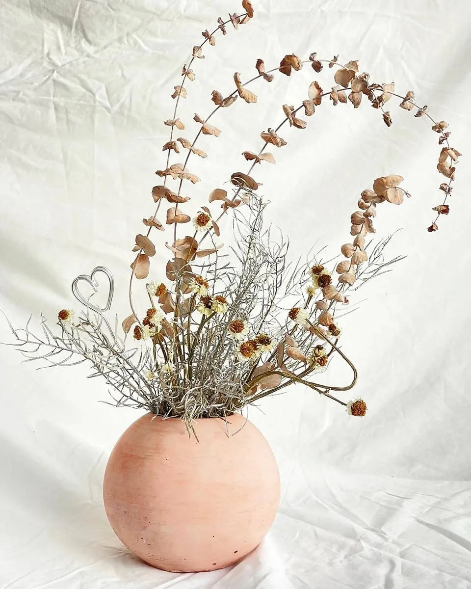 Concrete Sphere Vase