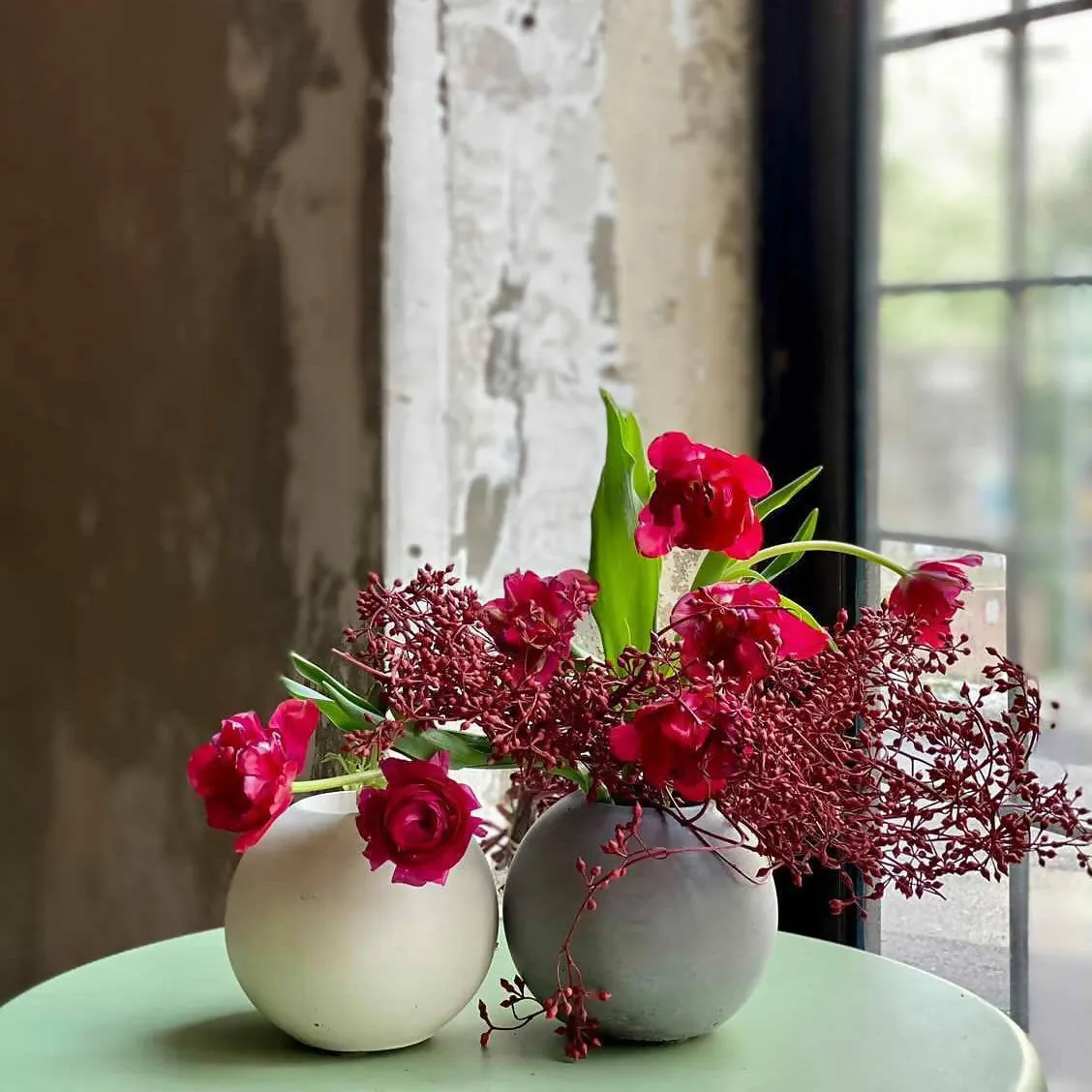 Concrete Sphere Vase