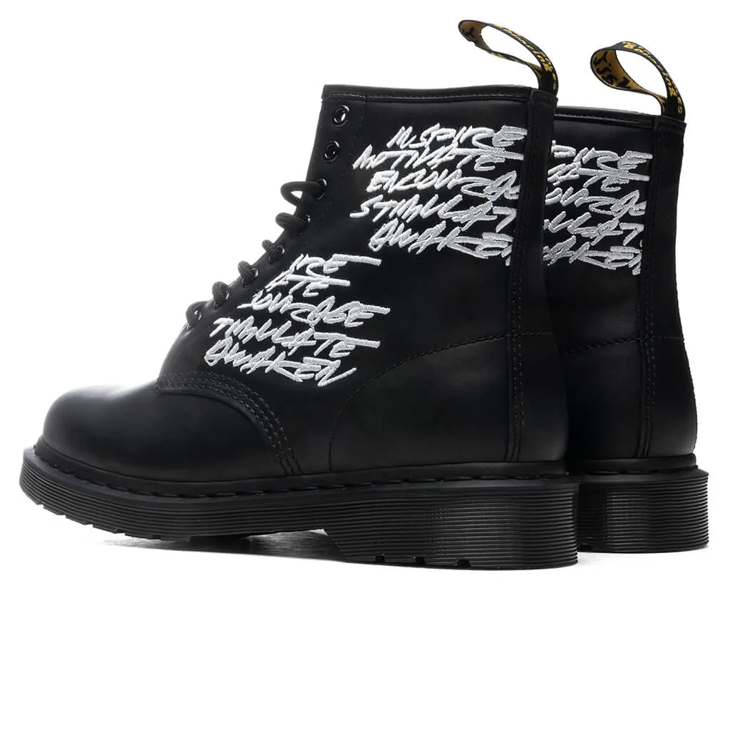 Dr. Martens x Futura 1460 EMB Black Nappa - Black