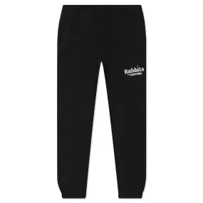 Feature x Carrots x Freddie Gibbs Rabbits Wordmark Sweatpant - Black