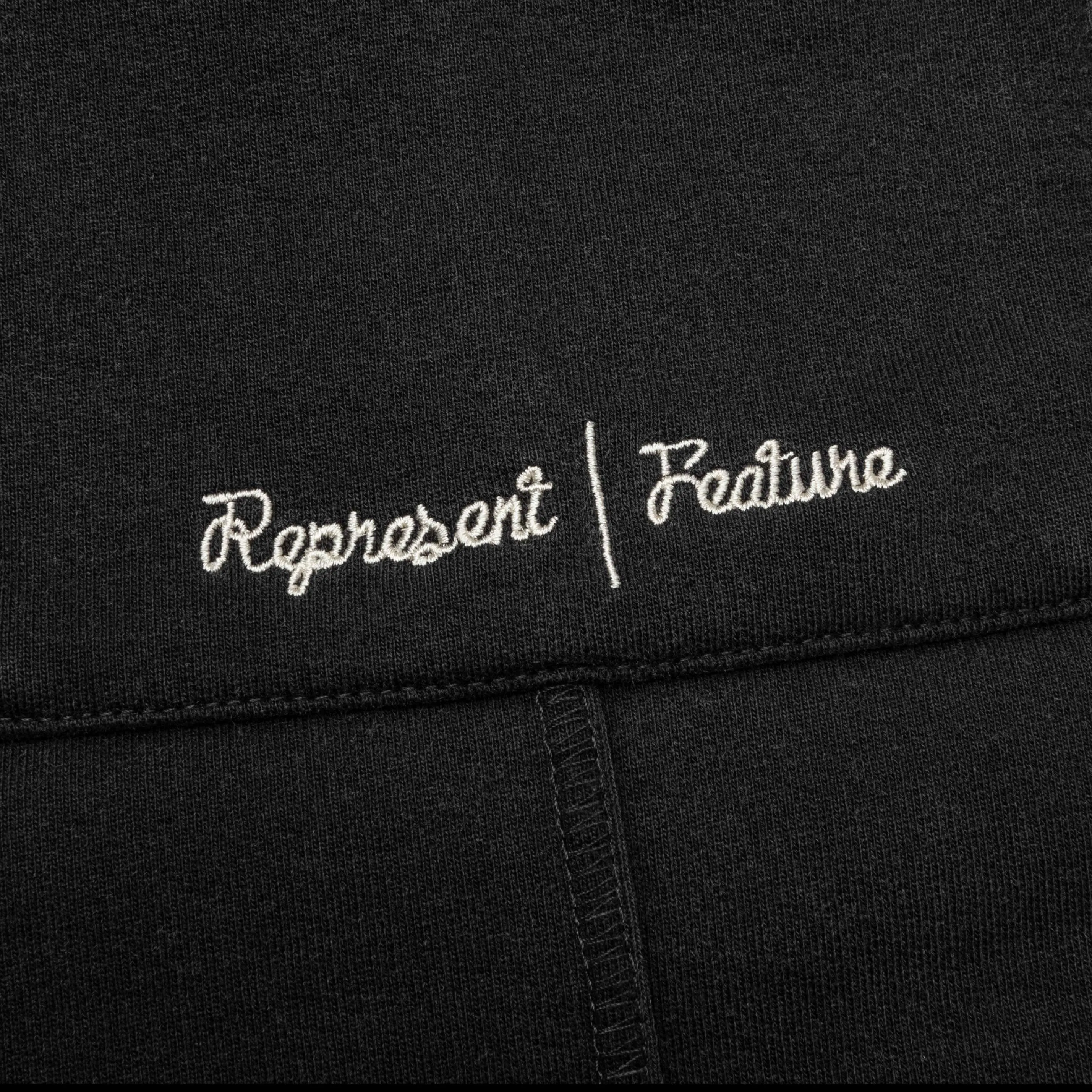 Feature x Represent Step Hem Sweatpants - Stained Black