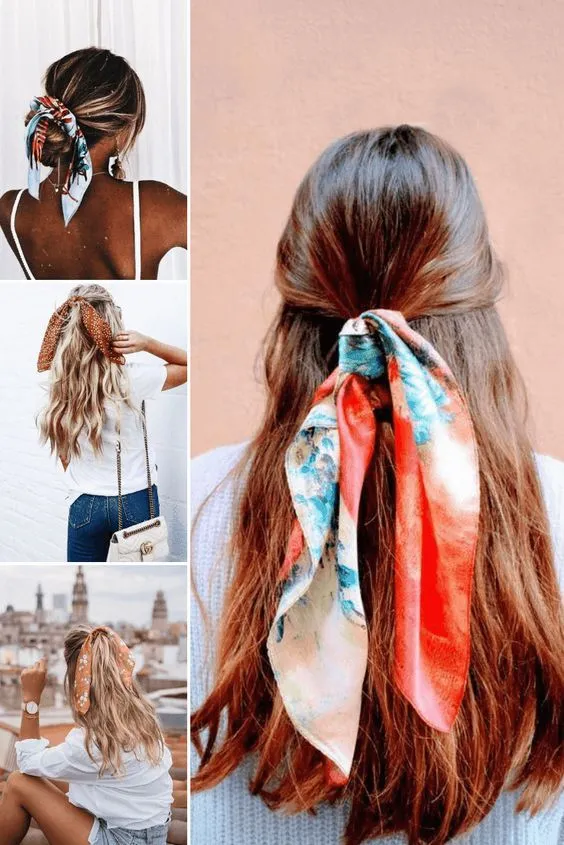 foulard cheveux - Ce rêve bleu