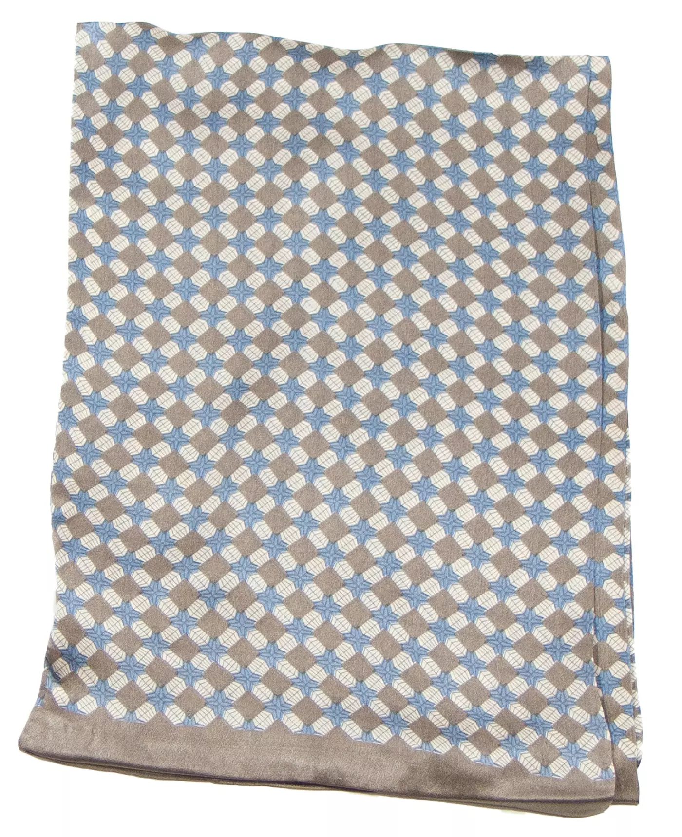 Foulard soie homme beige Lionel