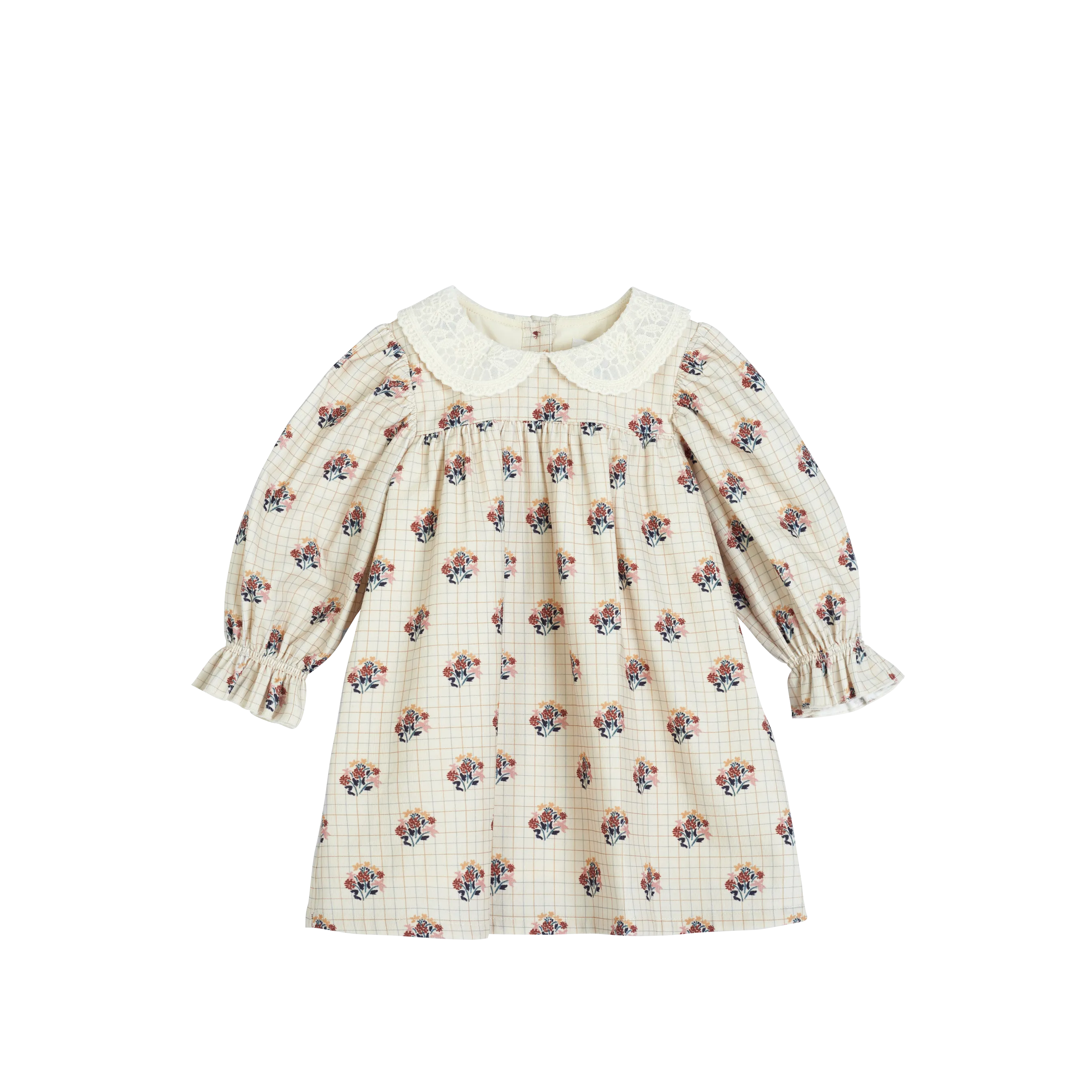 Frankie Dress-Cream Flower