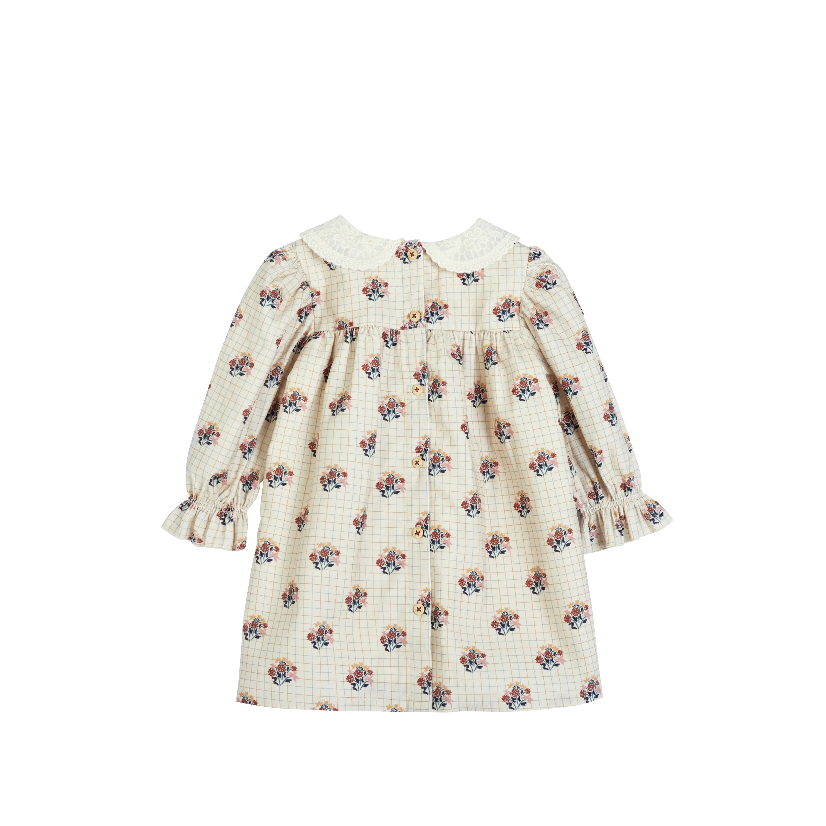 Frankie Dress-Cream Flower