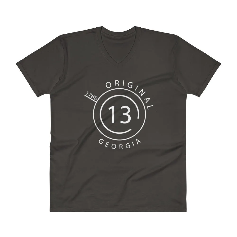 Georgia - V-Neck T-Shirt - Original 13