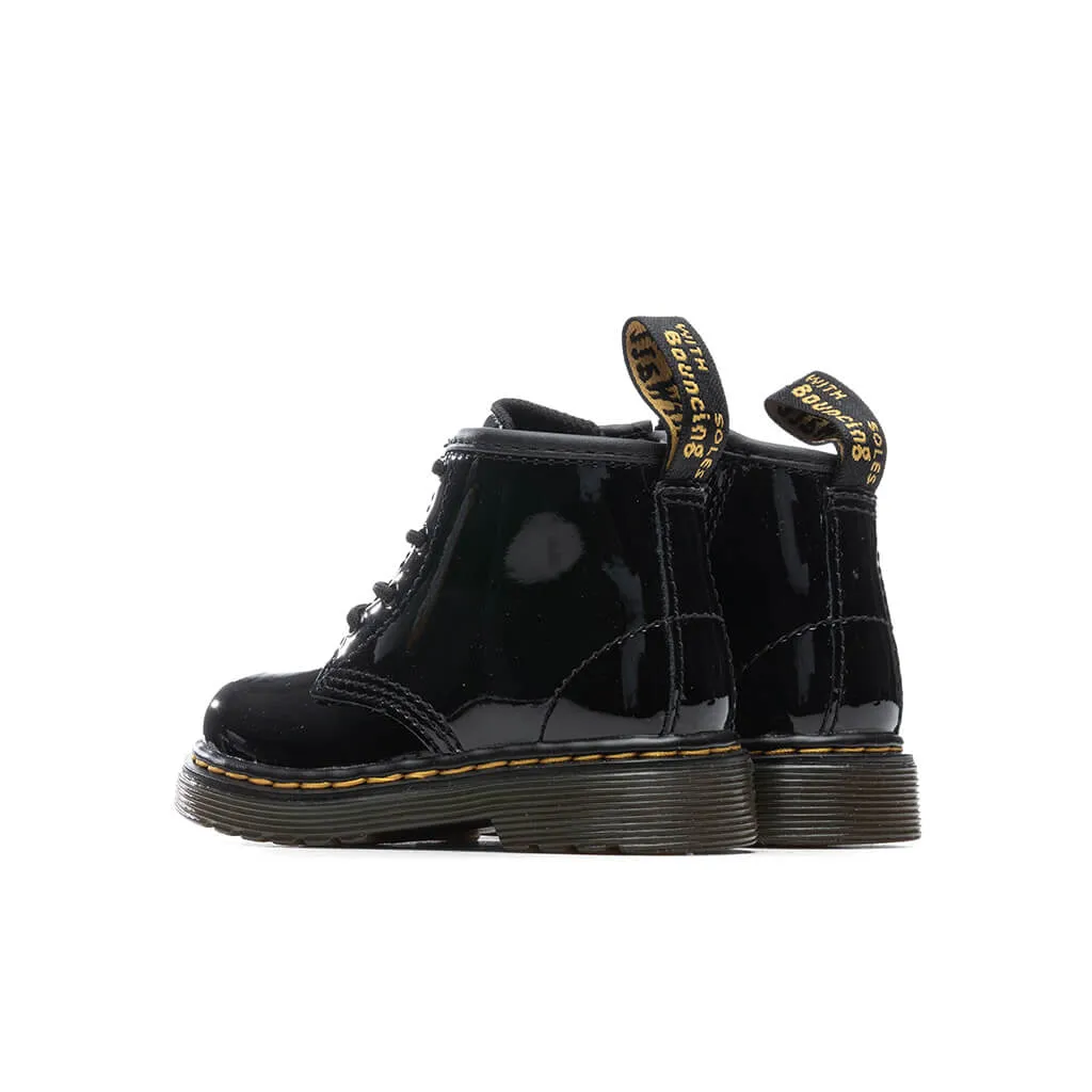 Infant 1460 Patent Leather Lace Up Boots - Black