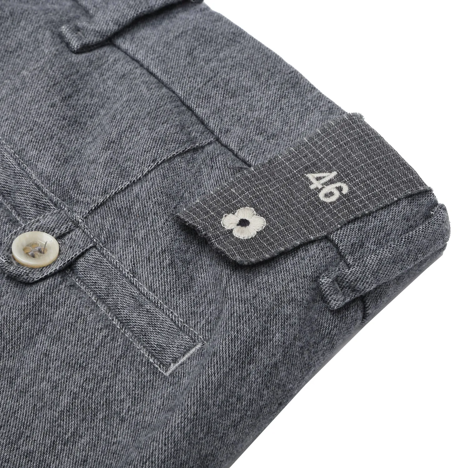 Lardini - Tapered Trousers - Grey Marl Twill