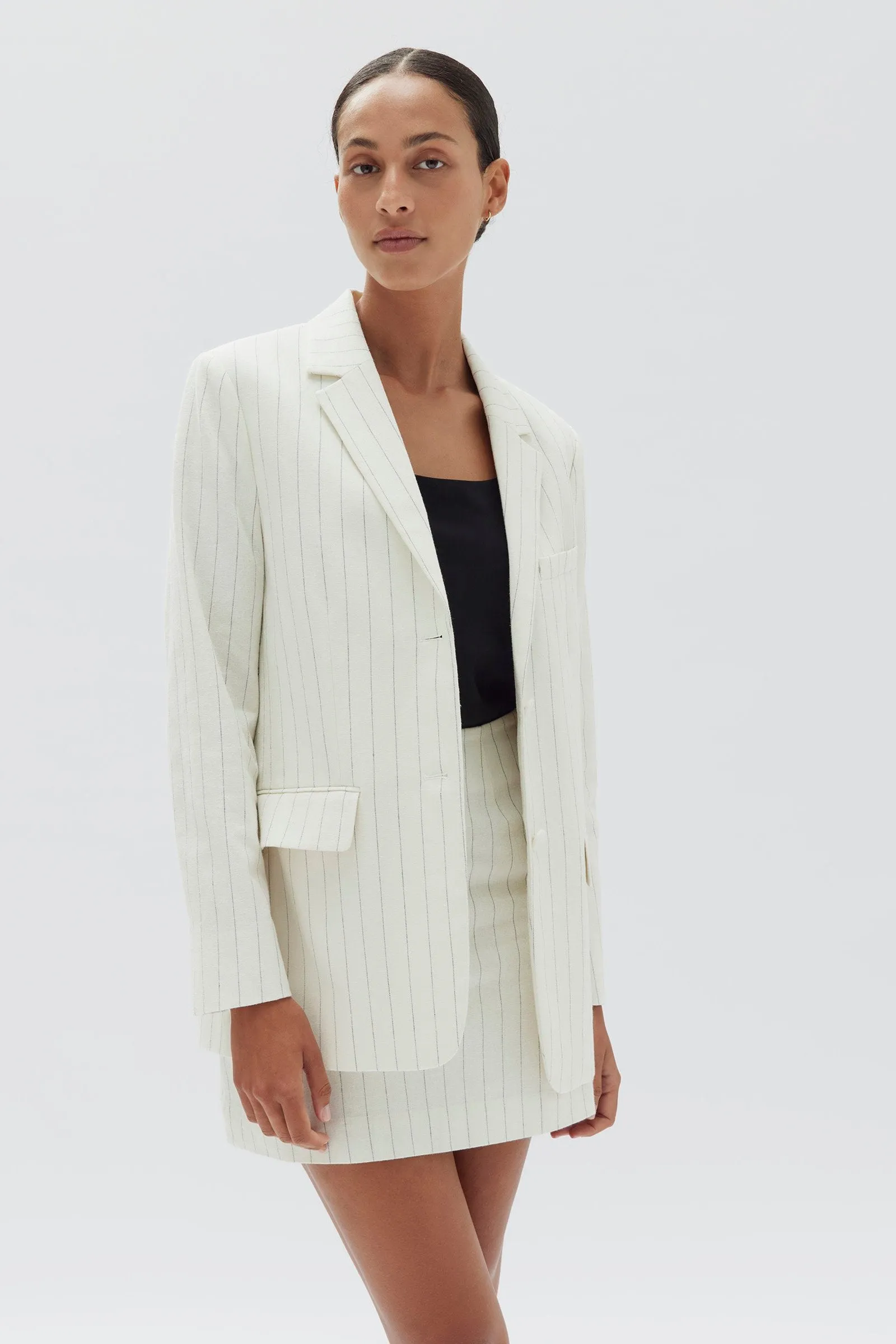 Leila Stripe Linen Jacket