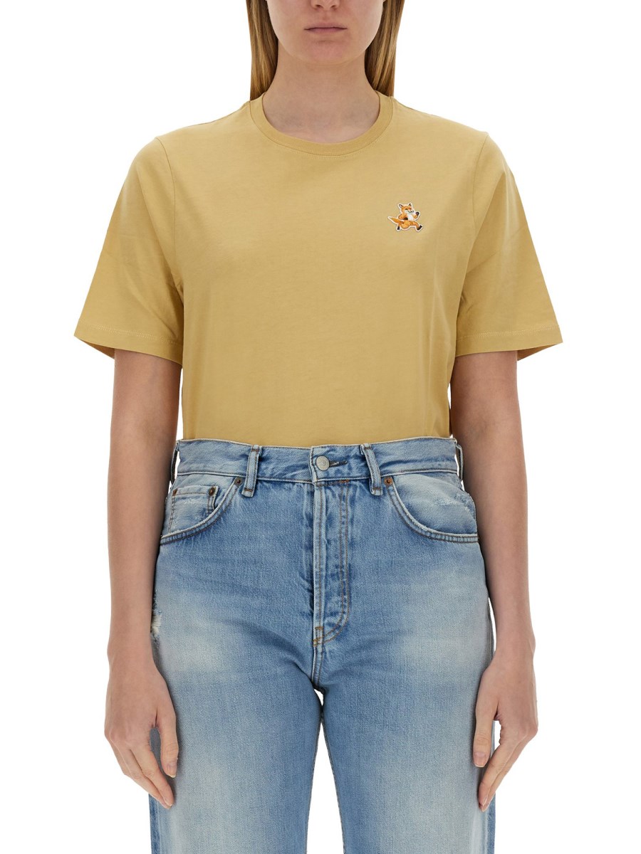 MAISON KITSUNÉ    SPEEDY FOX PATCH T-SHIRT