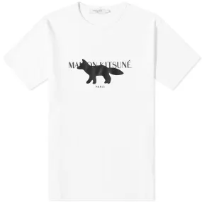 Maison Kitsuné Fox Stamp Logo T-ShirtWhite