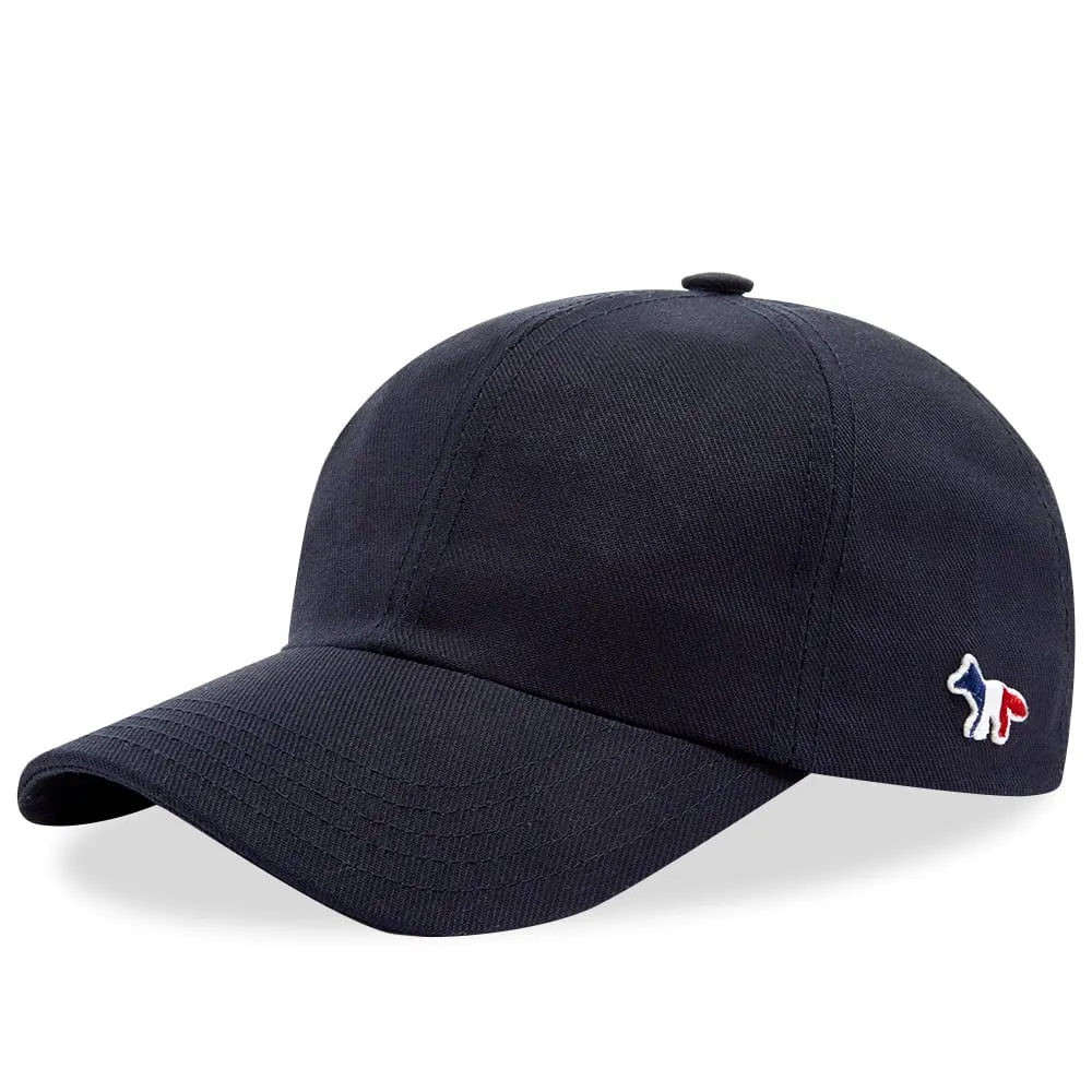 Maison Kitsuné Tricolor Fox Patch 6 Panel CapNavy