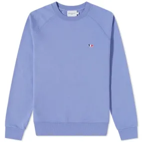 Maison Kitsuné Tricolor Fox Patch Clean Crew SweatProvencal Blue