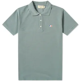 Maison Kitsuné Tricolor Fox Patch PoloBlue Green