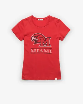 MIAMI REDHAWKS FINELINE '47 FRANKIE TEE WOMEN