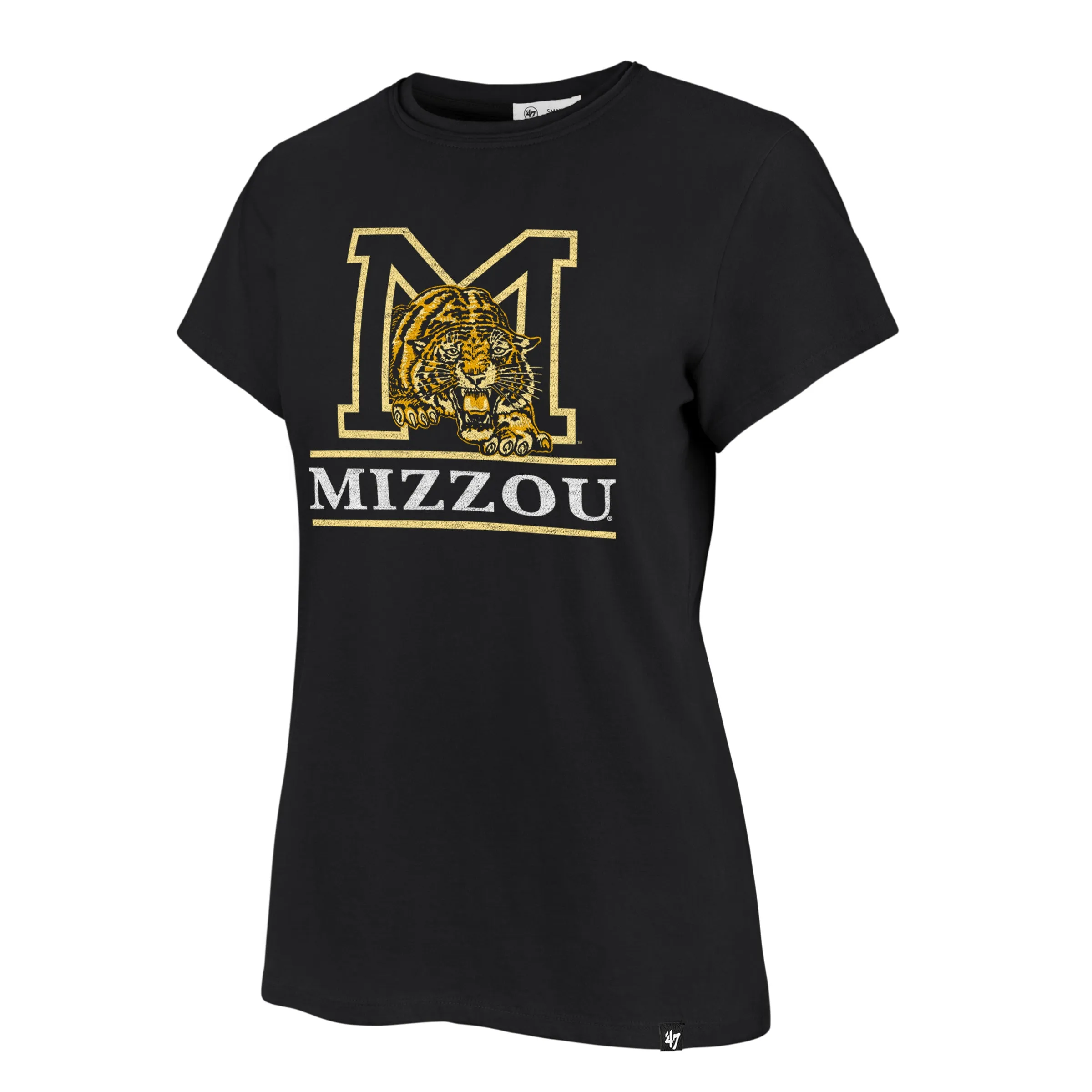 MISSOURI TIGERS VINTAGE FINELINE '47 FRANKIE TEE WOMENS