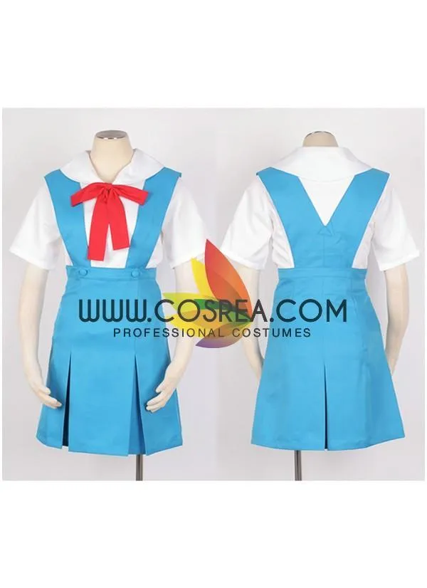 Neon Genesis Evangelion Rei School Uniform Cosplay Costume