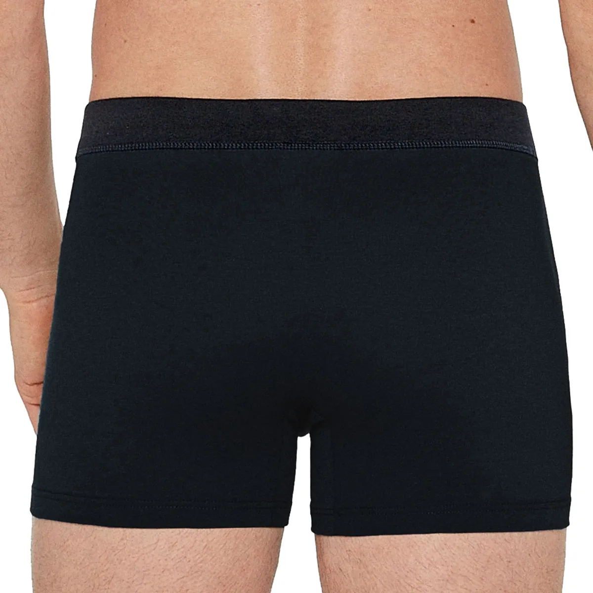 Pack de 2 boxers coton Oeko-tex uni imprimé homme ceinture tubulaire Besar Impetus