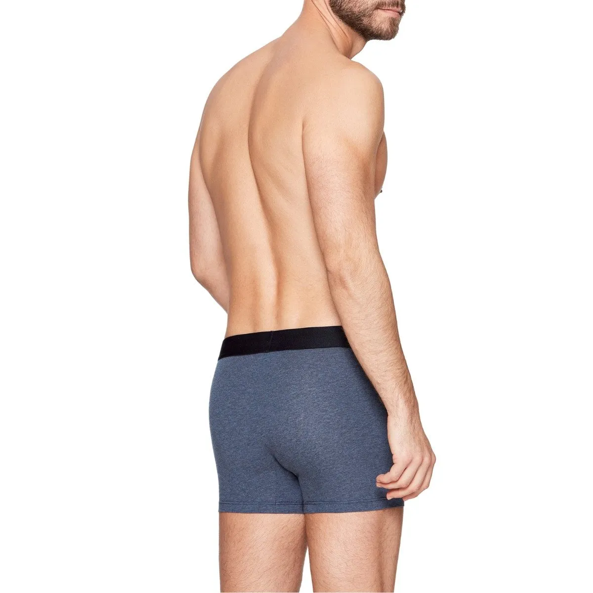 Pack de 2 boxers homme bleu avec ceinture imprimée par Eden Park